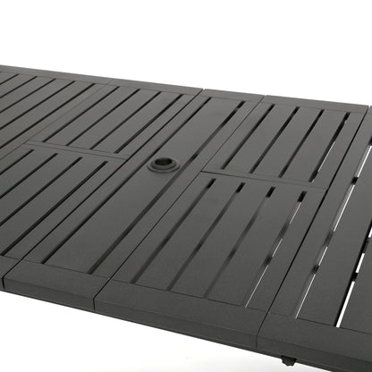 
                  Carlisle 76 x 42 Extension Dining Table Alloy Finish Detail - Image 3
                