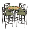 Carmel Hummingbird 42d Hight Dining w Milano Bar Chairs ESP CIL