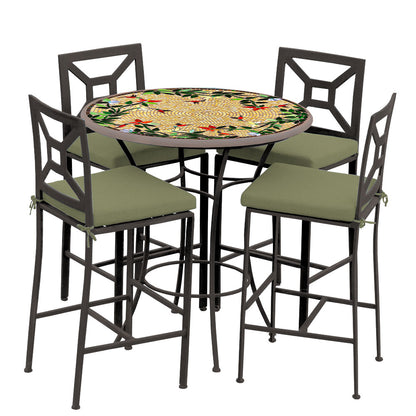 
                  Carmel Hummingbird 42d Hight Dining w Milano Bar Chairs ESP CIL - Image 12
                