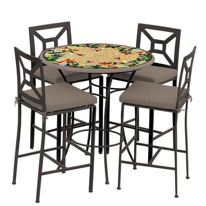 
                  Carmel Hummingbird 42d Hight Dining w Milano Bar Chairs ESP COCOA - Image 13
                