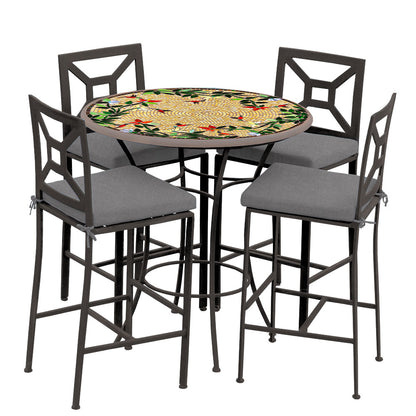 
                  Carmel Hummingbird 42d Hight Dining w Milano Bar Chairs ESP CS - Image 15
                