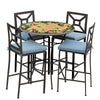 Carmel Hummingbird 42d Hight Dining w Milano Bar Chairs ESP SPA