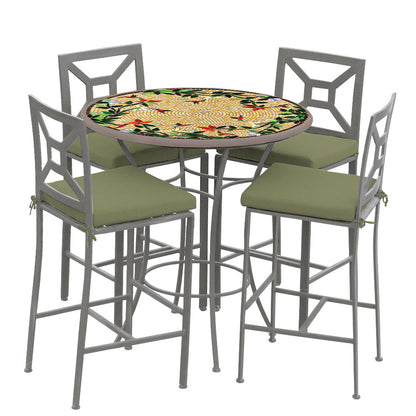 
                  Carmel Hummingbird 42d Hight Dining w Milano Bar Chairs PEW CIL - Image 7
                