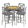 Carmel Hummingbird 42d Hight Dining w Milano Bar Chairs PEW CS