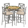 Carmel Hummingbird 42d Hight Dining w Milano Bar Chairs PEW HB