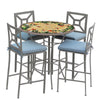 Carmel Hummingbird 42d Hight Dining w Milano Bar Chairs PEW SPA