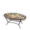 Carmel Hummingbird Oval Coffee Table Espresso Frame