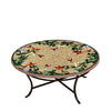 Carmel Hummingbird Round Coffee Table Espresso Frame