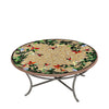 Carmel Hummingbird Round Coffee Table Pewter Frame