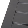 Castelle 20 Square Moderna Side Table Matte Gunmetal Finish Detail