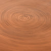 Castelle Tulip table with Facets top with Brushed Pecan carved wood look motif finish