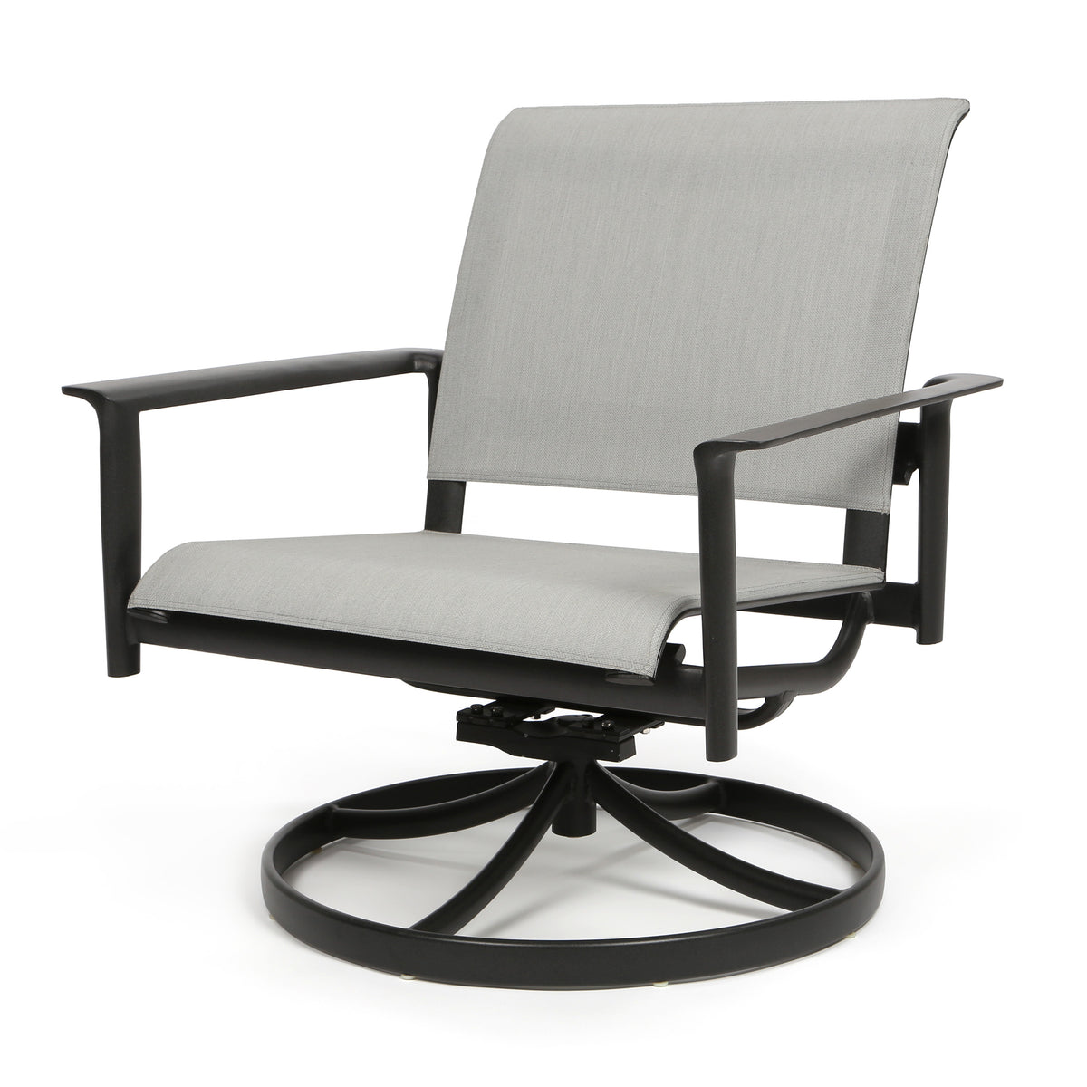 Contempo Sling Swivel Rocker Club Chair by Hanamint | Aluminum Swivel ...