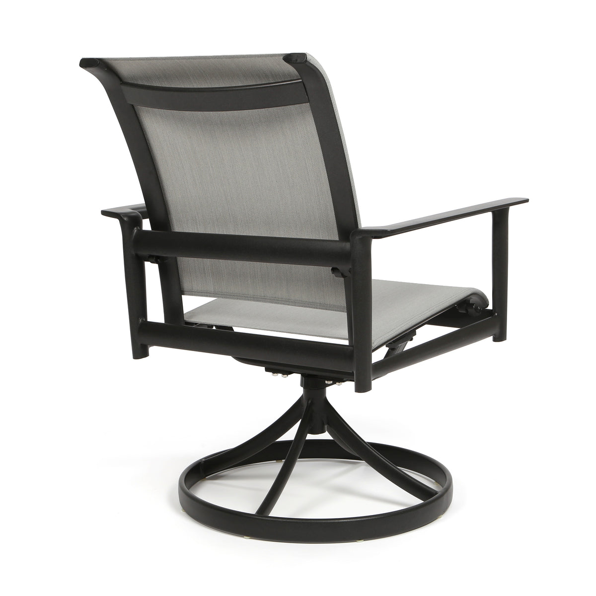 Contempo Sling Swivel Rocker Dining Chair by Hanamint | Aluminum Swivel ...