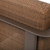 Corte Club Chair Hazel Weave Cocoa Frame Detail