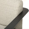 Corte Sofa Pearl Weave Onyx Frame Detail