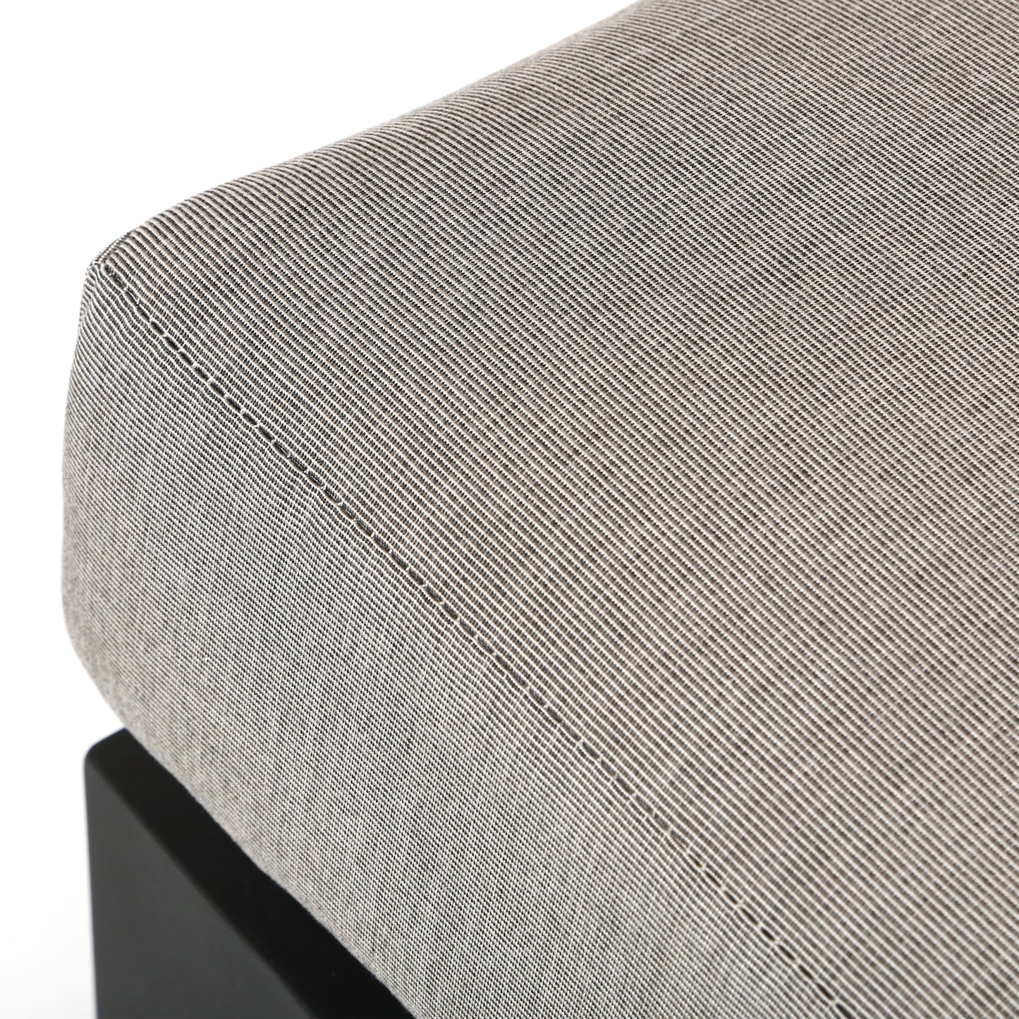 Costa Ottoman Canvas Flint Sunbrella Cushion, image 4