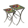 Dahila Nesting Table Set Pewter Frame