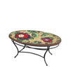 Dahlia Oval Coffee Table Black Frame