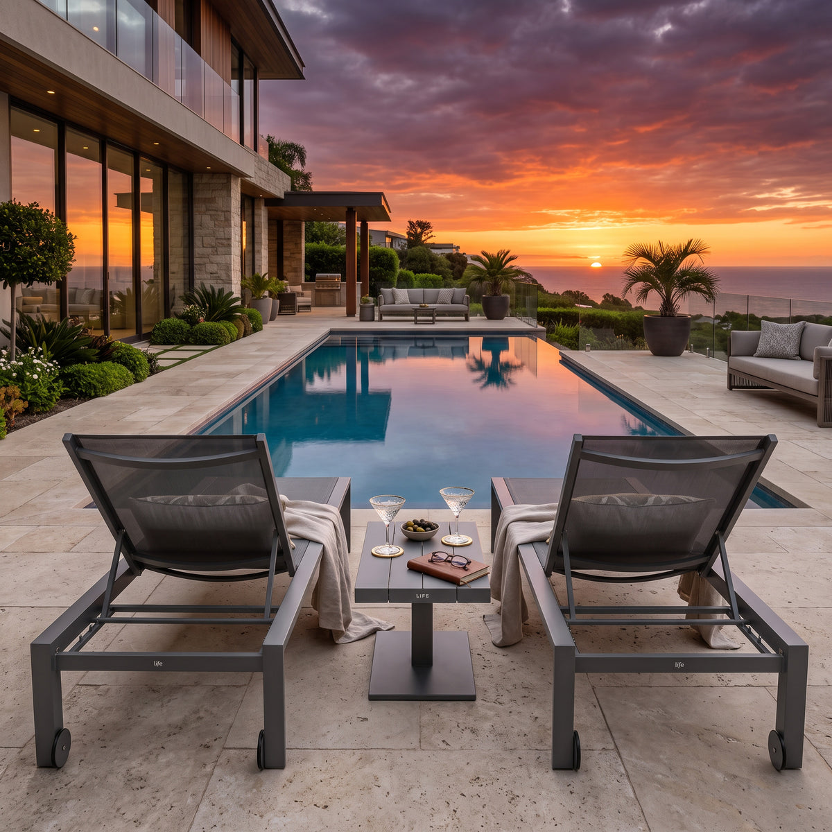Delta Sling Chaise Lounge Set, image 2