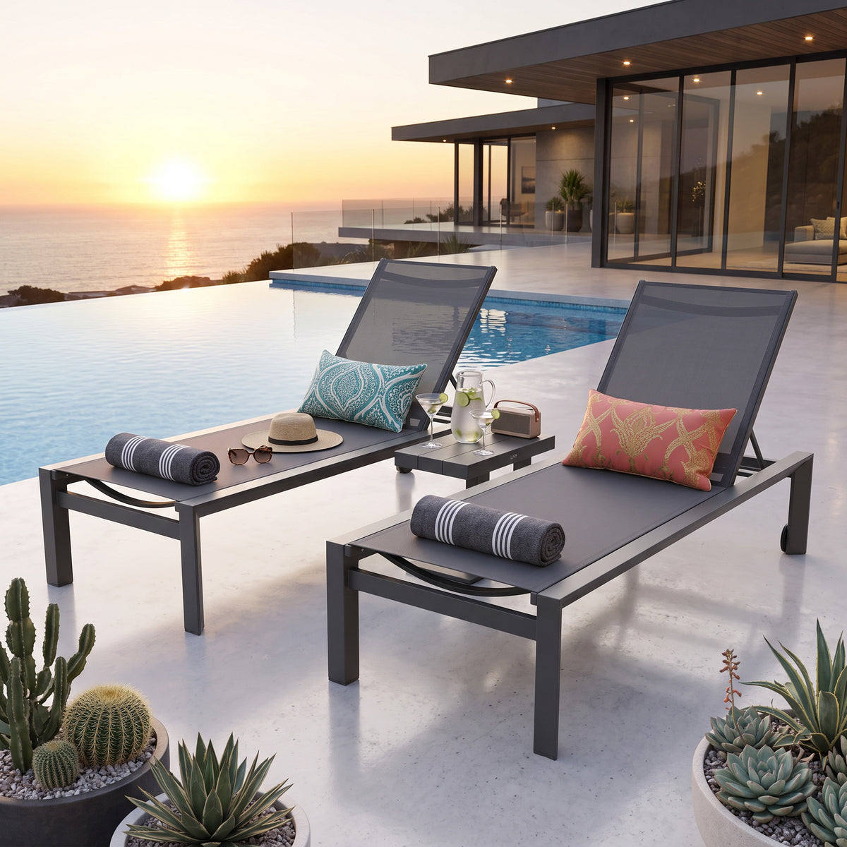 Delta Sling Chaise Lounge Set, image 6