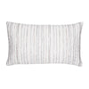 Designer Lumbar Pillow Luxe Stripe Pebble