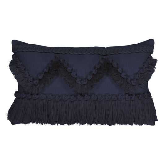 Designer Lumbar Pillow Tavarua Indigo