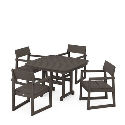 
                  EDGE 5 Piece Dining Set with Trestle Legs Vintage Coffee - Image 7
                