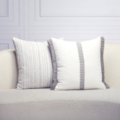 
                  20" Square Elaine Smith Pillow  Luxe Stripe Pebble - Image 6
                