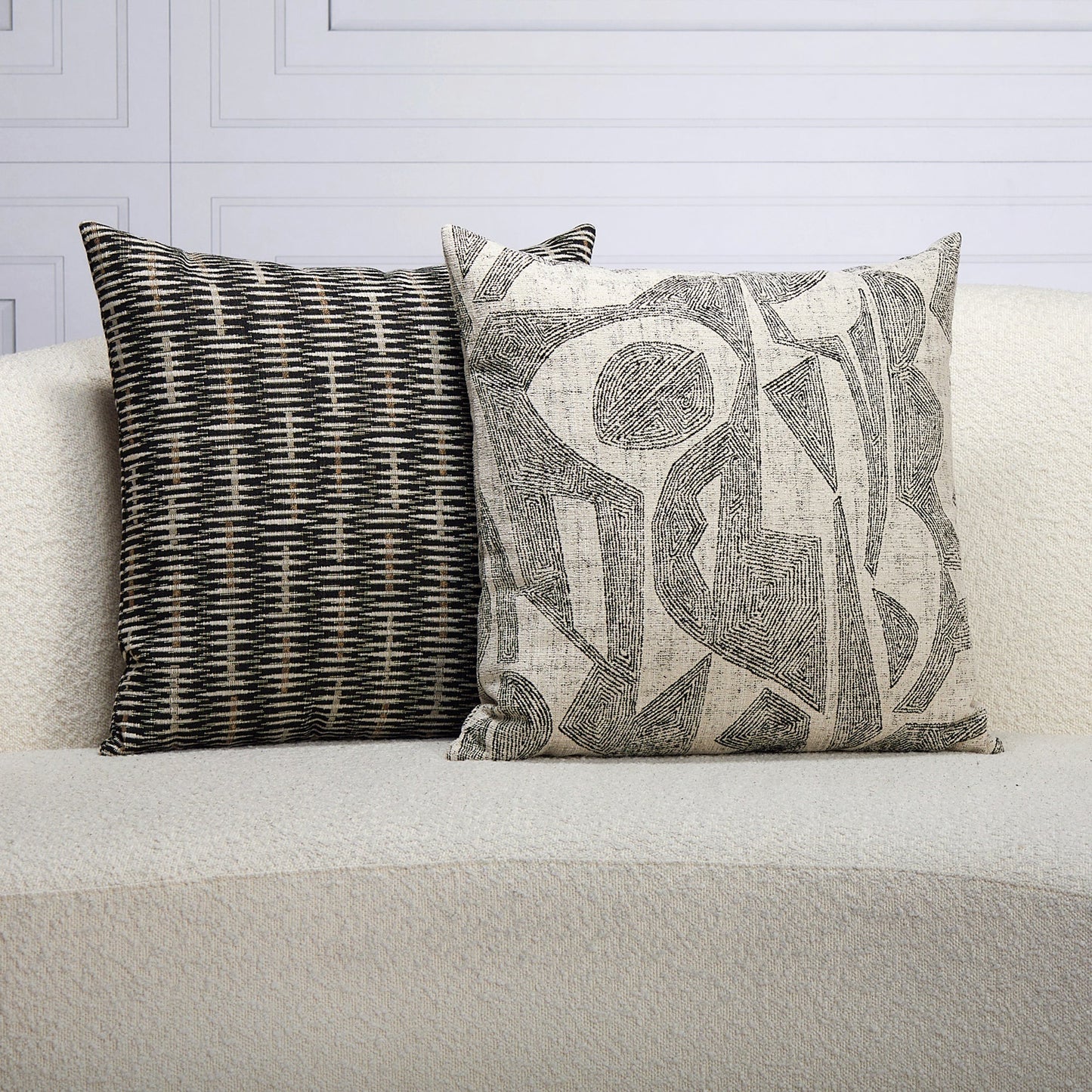 20" Square Elaine Smith Pillow  Intertwine Ebony, image 8