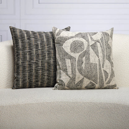 
                  20" Square Elaine Smith Pillow  Intertwine Ebony - Image 8
                
