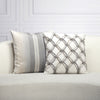 20" Square Elaine Smith Pillow  Grigio Rope
