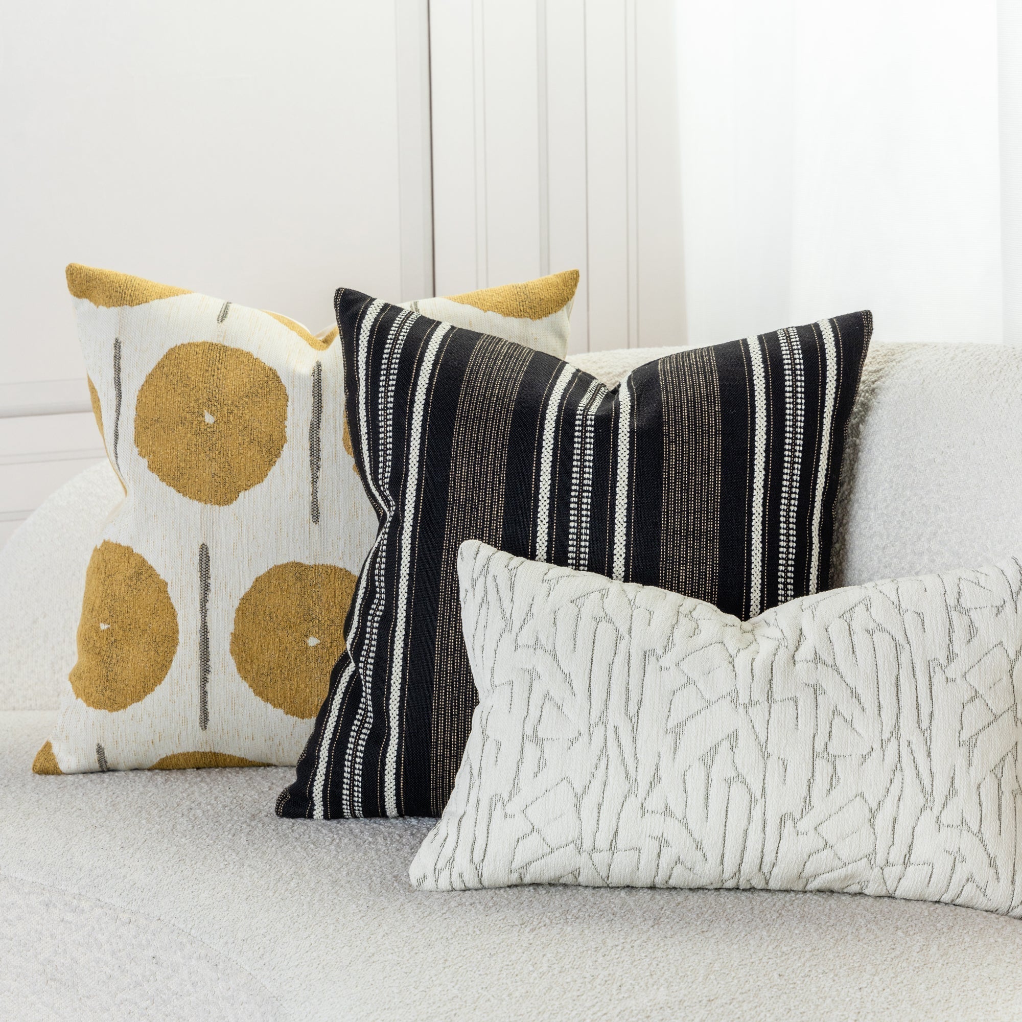 20" Square Elaine Smith Pillow  Solstice Gold