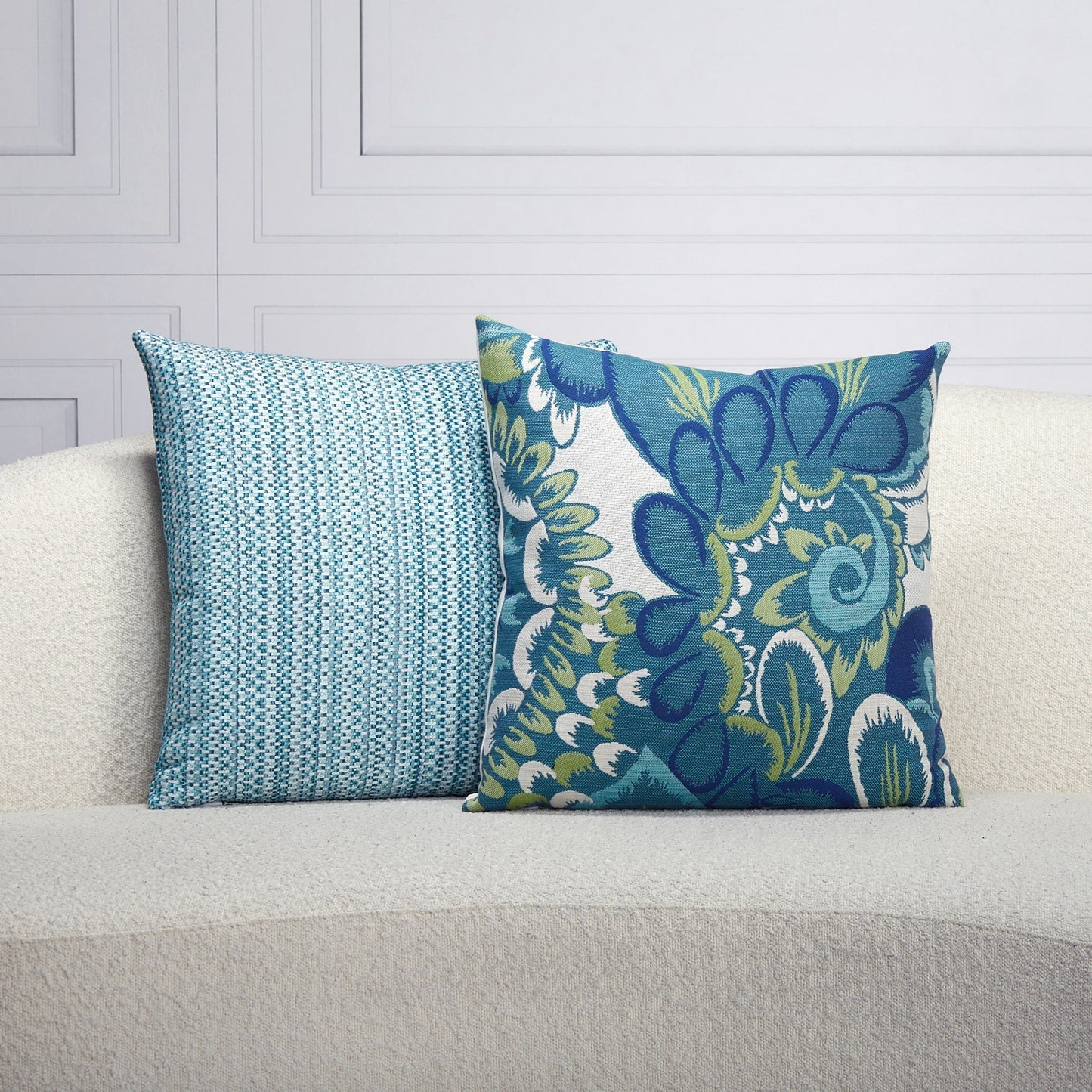 20" Square Elaine Smith Pillow  Floral Wave, image 4