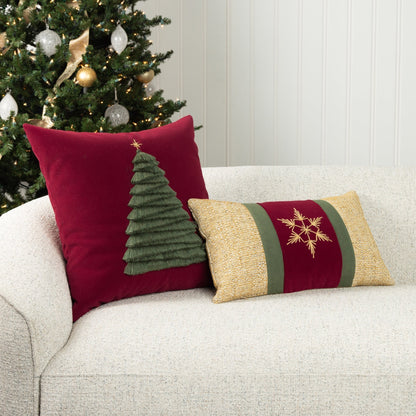 
                  20" Square Elaine Smith Pillow Fraser Fir Ruby - Image 5
                