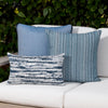 12" x 20" Elaine Smith Pillow Linear Indigo