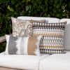 20" Square Elaine Smith Pillow  Modern Oval Dune