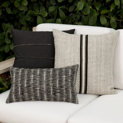 
                  20" Square Elaine Smith Pillow  Micro Fringe Carbon - Image 7
                