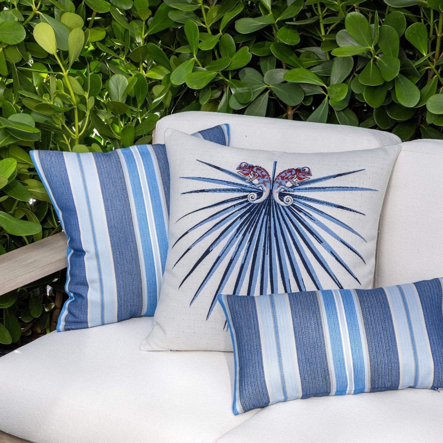 22" Square Elaine Smith Pillow  Chameleon Capri, image 6