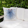 22" Square Elaine Smith Pillow  Chameleon Capri