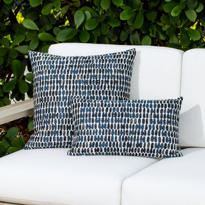 
                  12" x 20" Elaine Smith Pillow  Thumbprint Indigo - Image 5
                