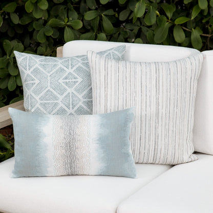 
                  20" Square Elaine Smith Pillow  Luxe Stripe Pebble - Image 7
                