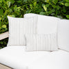 12" x 20" Elaine Smith Pillow  Luxe Stripe Pebble
