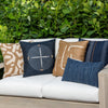 20" Square Elaine Smith Pillow  Journey Indigo