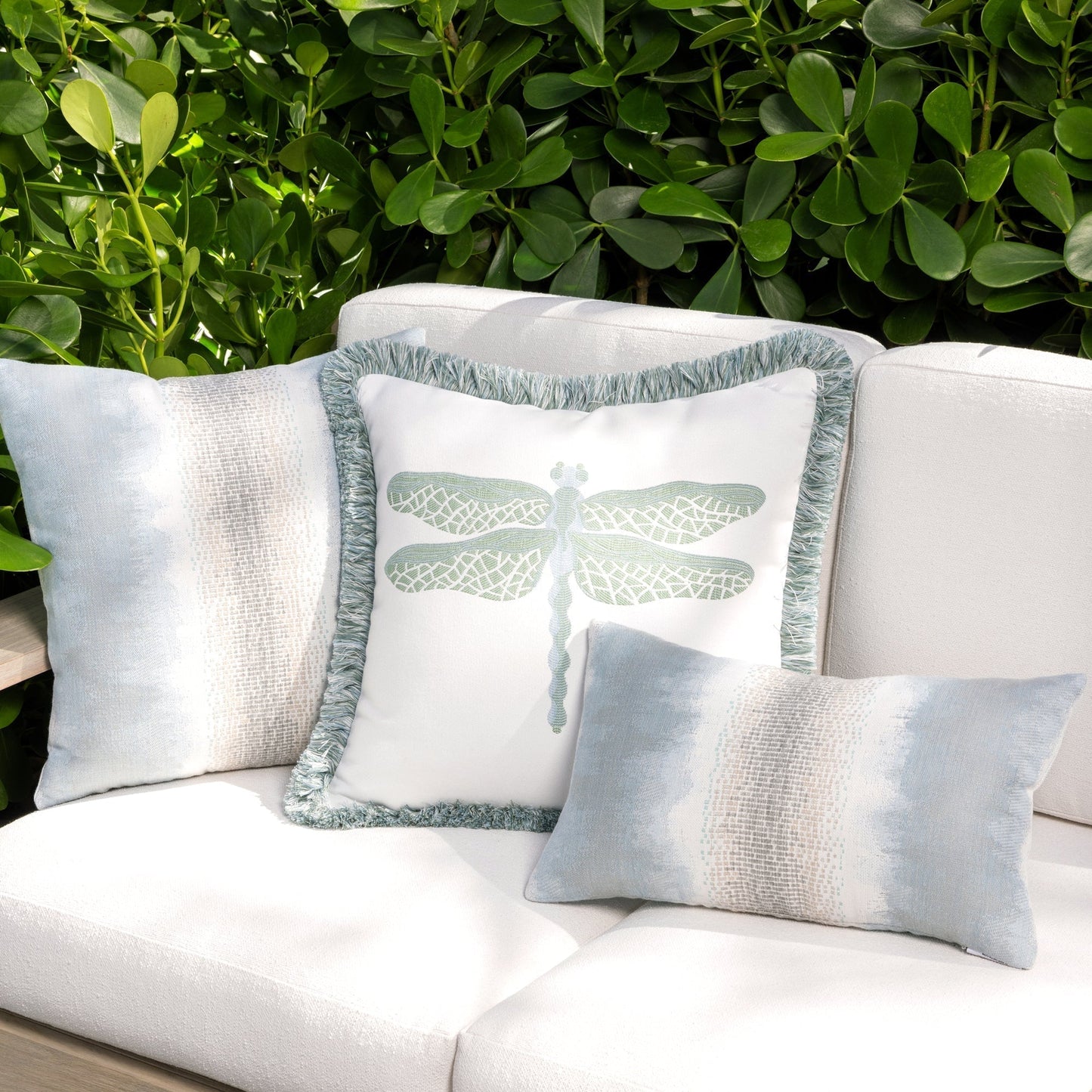 20" Square Elaine Smith Pillow  Dragonfly Surf, image 4