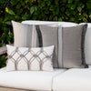 12" x 20" Elaine Smith Pillow Grigio Rope