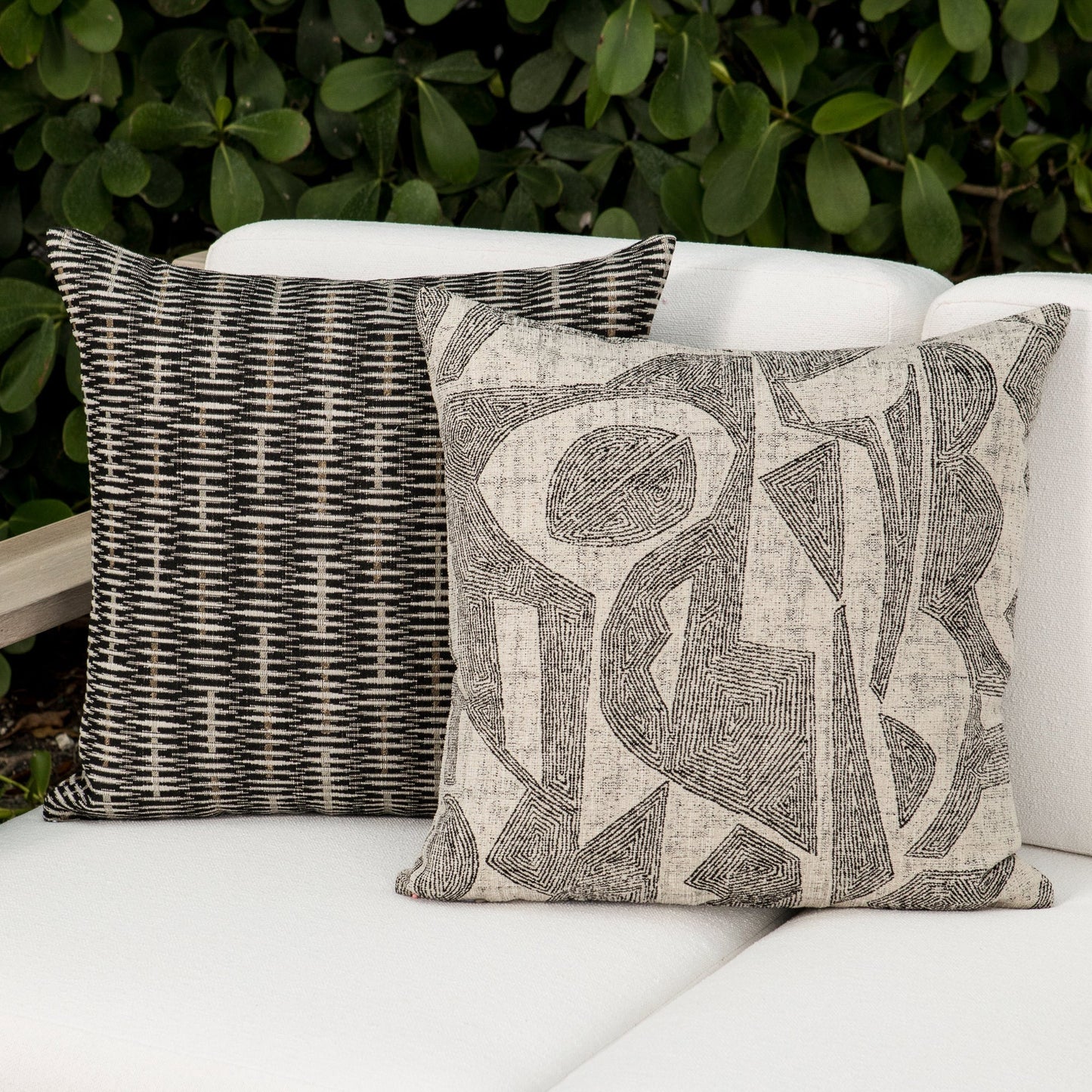 20" Square Elaine Smith Pillow  Intertwine Ebony, image 6