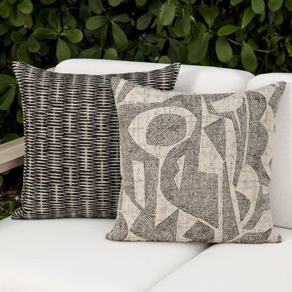 
                  20" Square Elaine Smith Pillow  Intertwine Ebony - Image 6
                