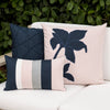 20" Square Elaine Smith Pillow Illusion Indigo