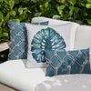 22" Square Elaine Smith Pillow  Leaf Lagoon