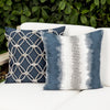 20" Square Elaine Smith Pillow  Indigo Rope